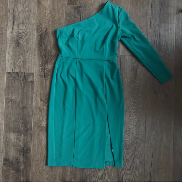 Donna Morgan One Shoulder Sheath Dress - Picture 6 of 14